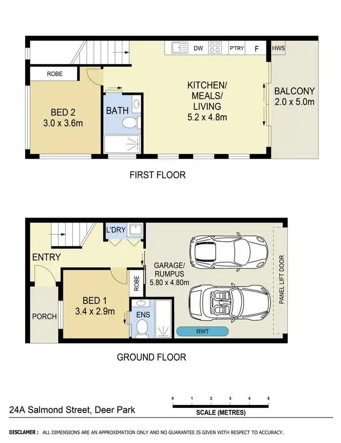 Floorplan of Homely house listing, 24a Salmond Street, Deer Park VIC 3023