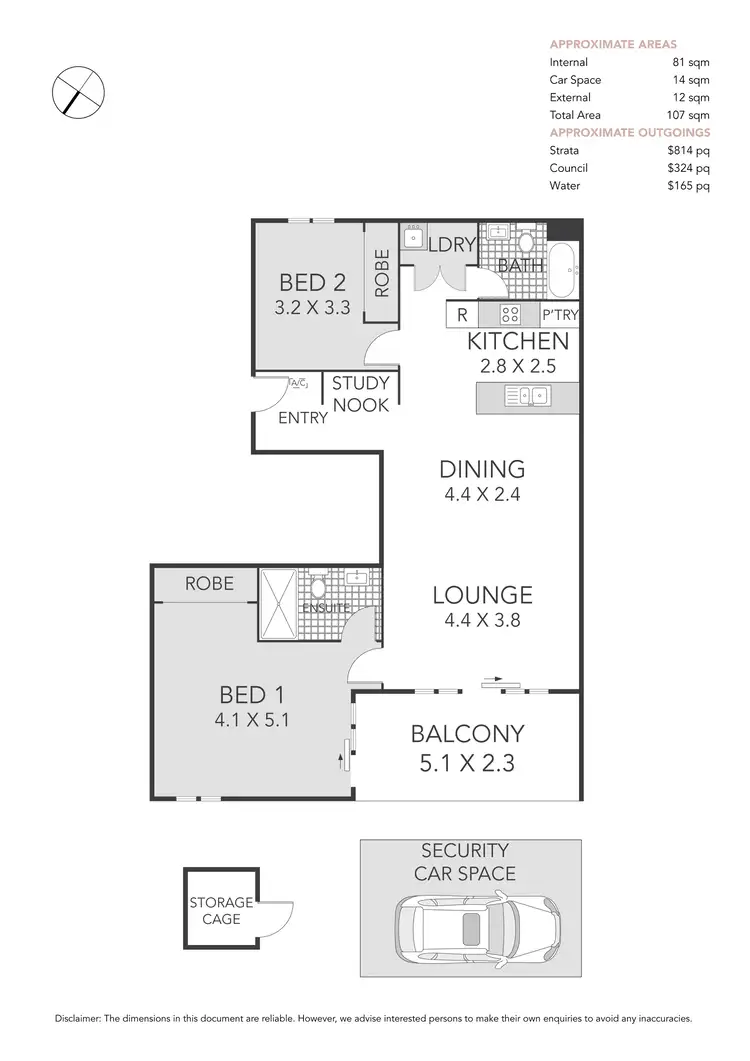 Floorplan of Homely apartment listing, 2005/78A Belmore Street, Ryde NSW 2112