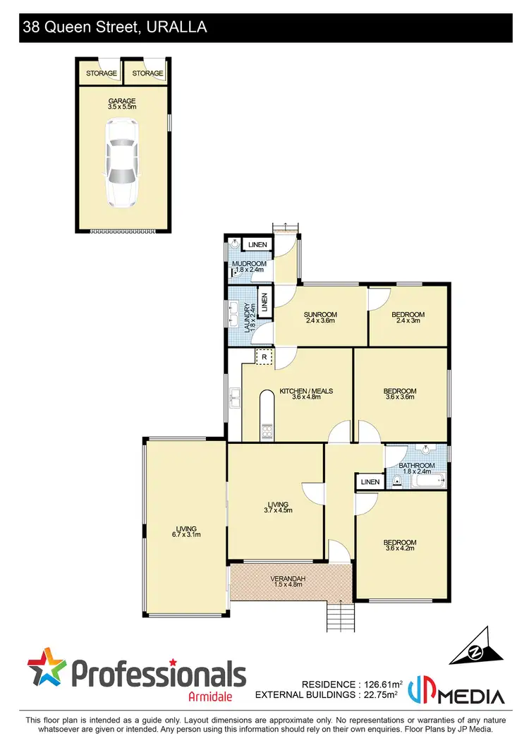 Floorplan of Homely house listing, 38 Queen Street, Uralla NSW 2358