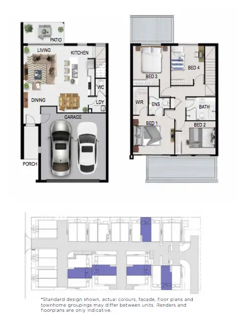 Floorplan of Homely townhouse listing, Address available on request