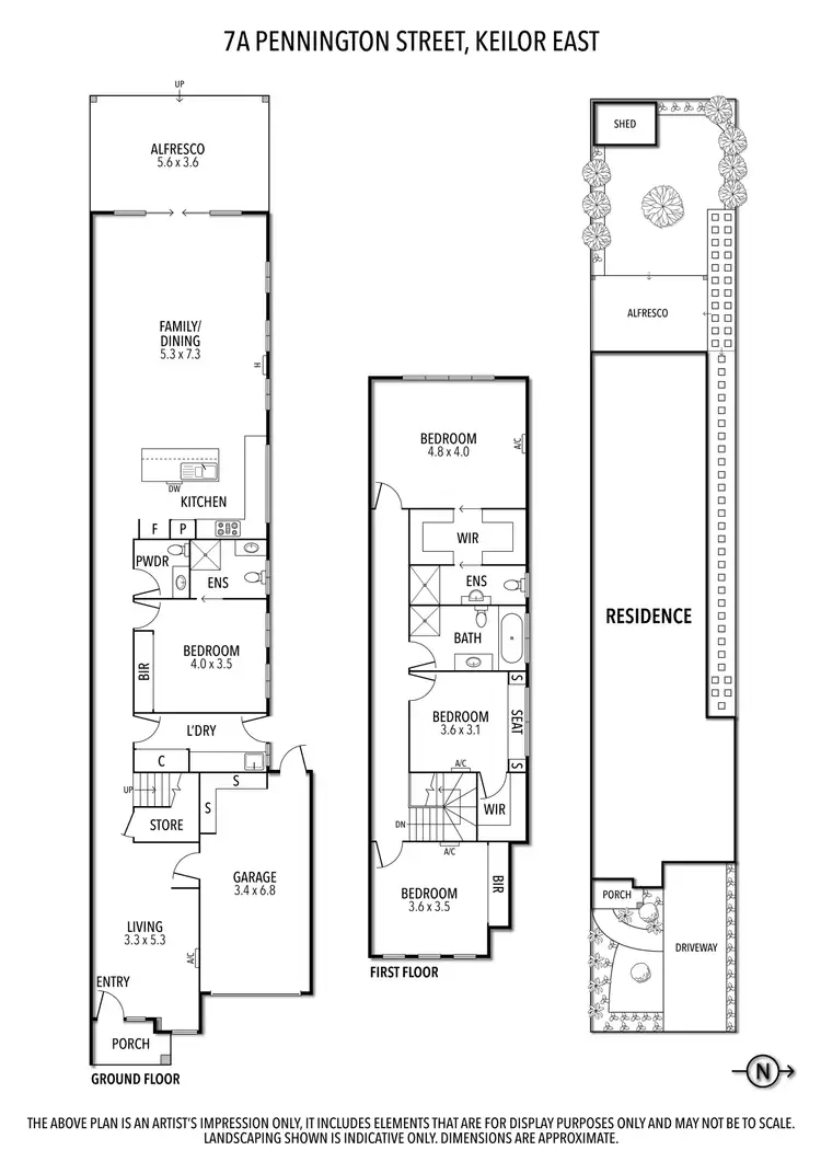 Floorplan of Homely house listing, 7a Pennington Street, Keilor East VIC 3033