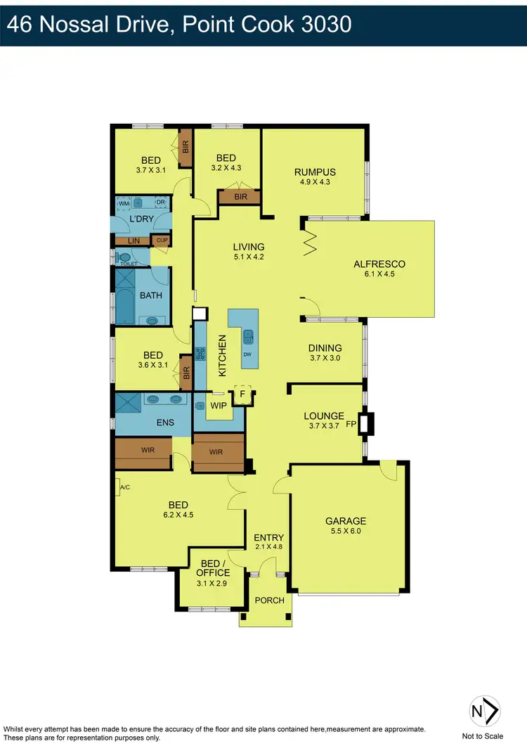 Floorplan of Homely house listing, 46 Nossal Drive, Point Cook VIC 3030