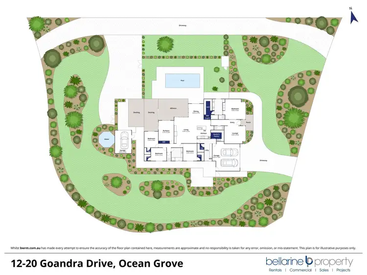 Floorplan of Homely house listing, 12-20 Goandra Drive, Ocean Grove VIC 3226