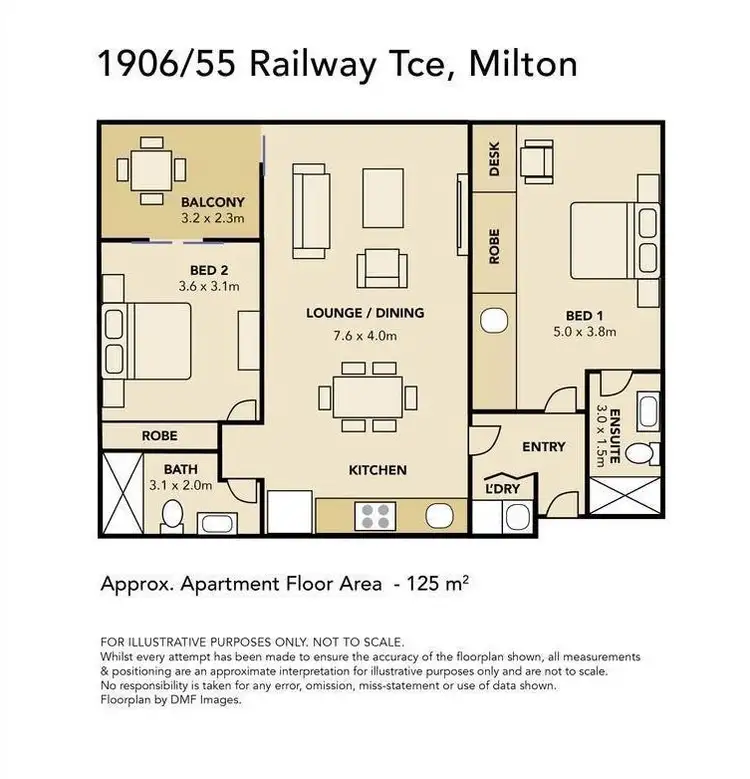 Floorplan of Homely apartment listing, 1906/55 Railway Terrace, Milton QLD 4064