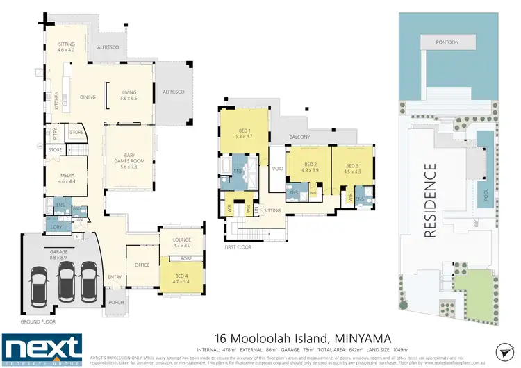 Floorplan of Homely house listing, 16 Mooloolah Island, Minyama QLD 4575