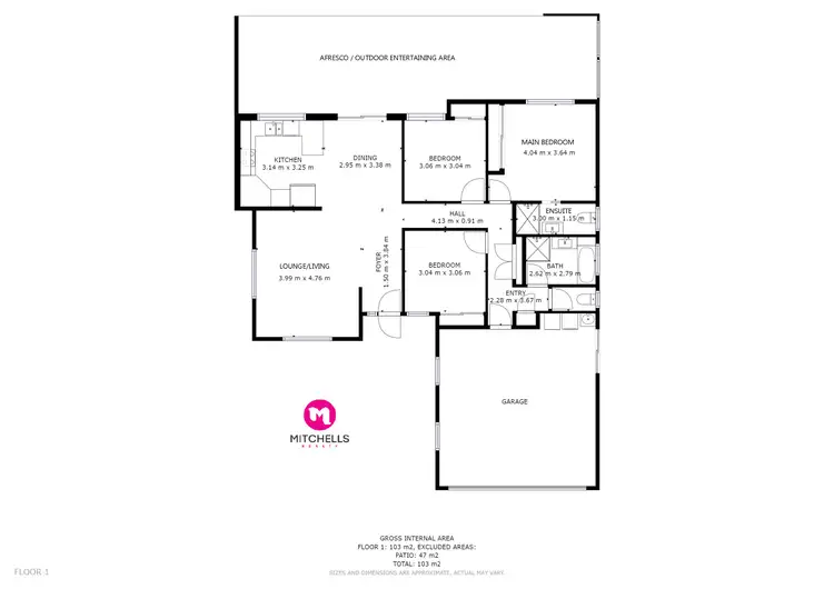 Floorplan of Homely house listing, 6 Picadilly Circuit, Urraween QLD 4655