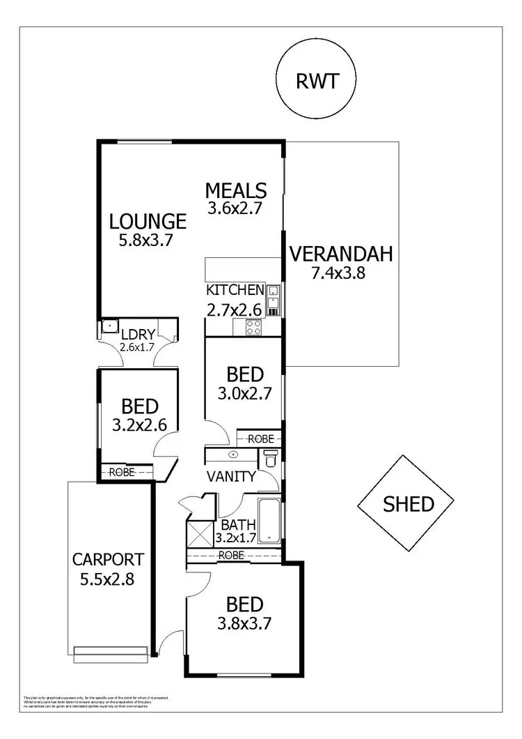 Floorplan of Homely house listing, 17A Hennig Street, Murray Bridge SA 5253