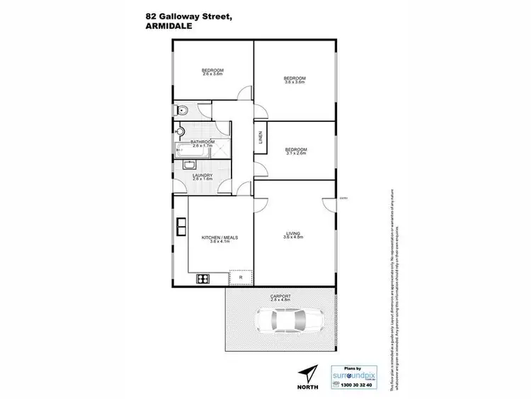Floorplan of Homely house listing, 82 Galloway Street, Armidale NSW 2350