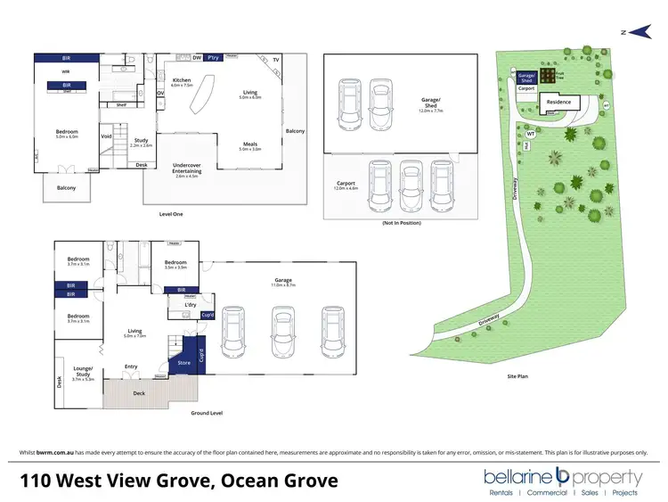 Floorplan of Homely rural property listing, 110 West View Grove, Ocean Grove VIC 3226
