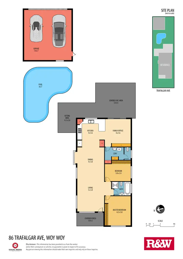 Floorplan of Homely house listing, 86 Trafalgar Avenue, Woy Woy NSW 2256