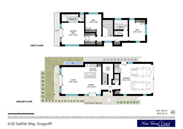 Floorplan of Homely townhouse listing, 6/32 Sailfish Way, Kingscliff NSW 2487