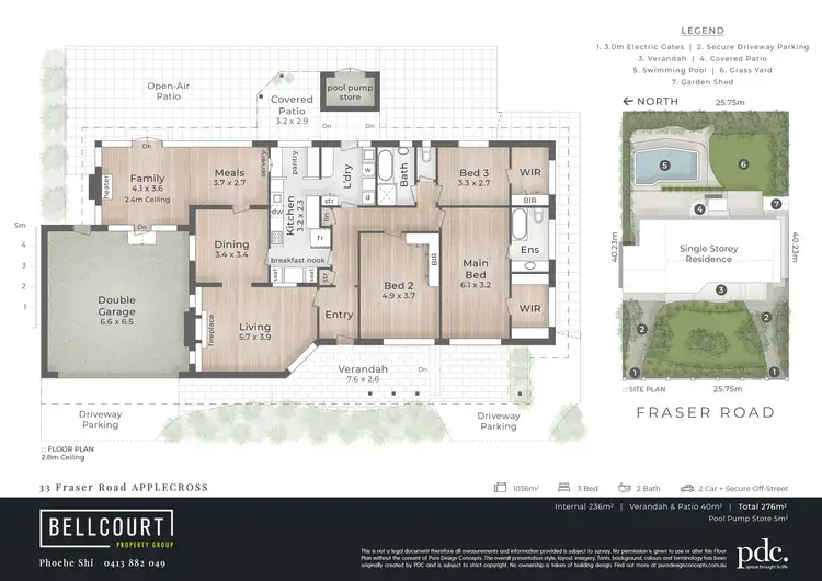 Floorplan of Homely house listing, 33 Fraser Road, Applecross WA 6153