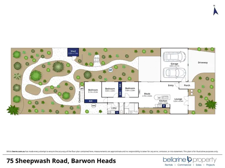 Floorplan of Homely house listing, 75 Sheepwash Road, Barwon Heads VIC 3227