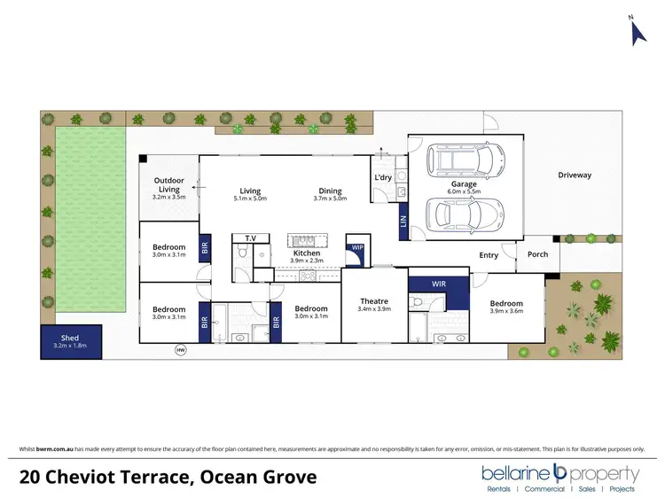 Floorplan of Homely house listing, 20 Cheviot Terrace, Ocean Grove VIC 3226
