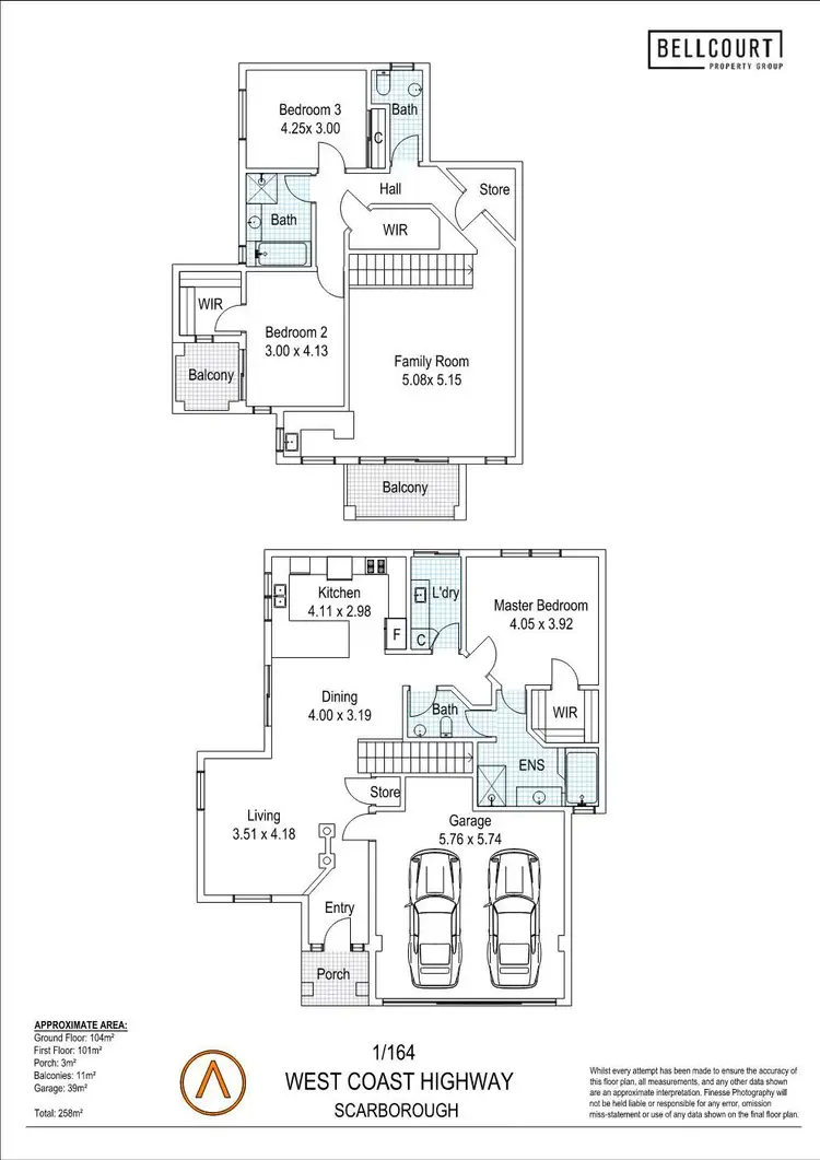 Floorplan of Homely house listing, 1/164 West Coast Highway, Scarborough WA 6019