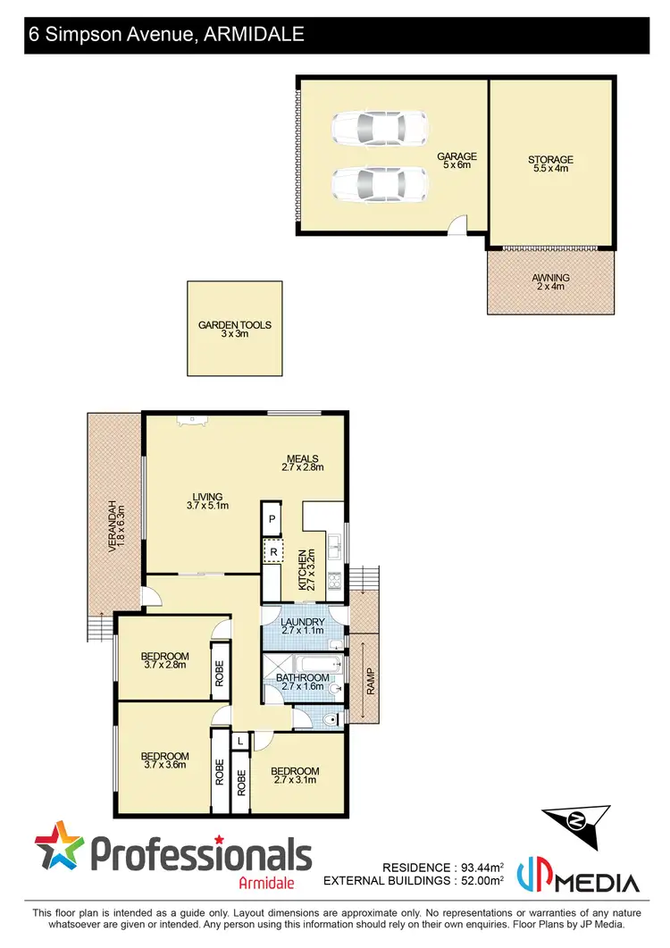 Floorplan of Homely house listing, 6 Simpson Avenue, Armidale NSW 2350