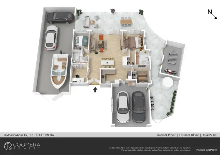 Floorplan of Homely house listing, 3 Meadowbank Drive, Upper Coomera QLD 4209