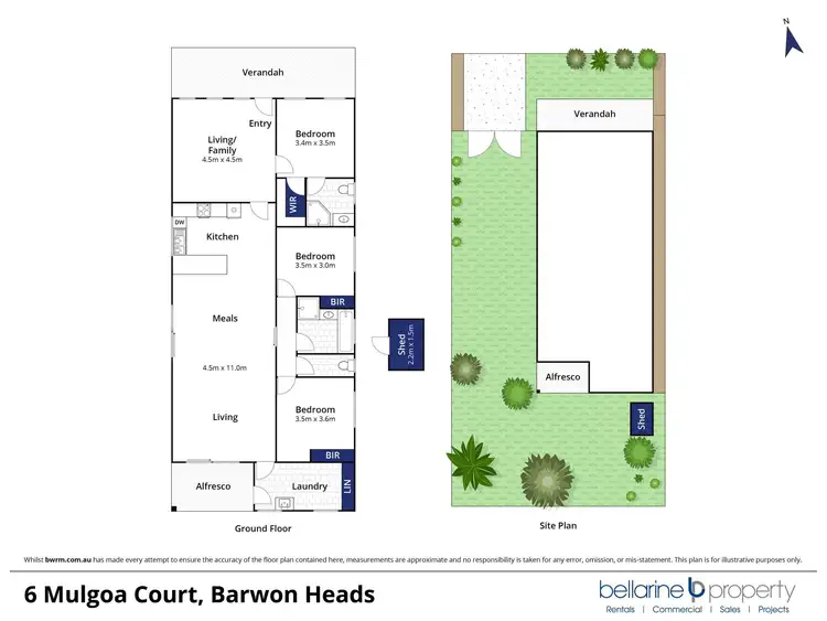Floorplan of Homely house listing, 6 Mulgoa Court, Barwon Heads VIC 3227