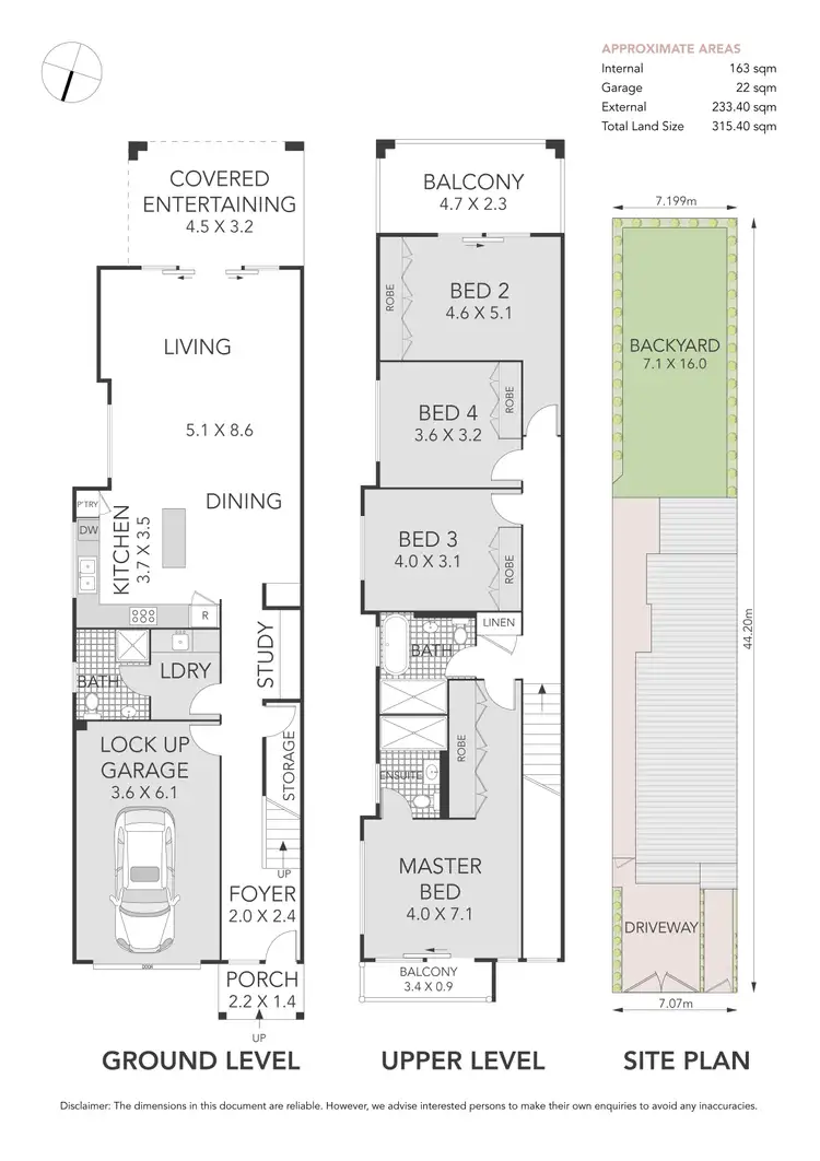Floorplan of Homely semi-detached listing, 44 Mepunga Street, Concord West NSW 2138