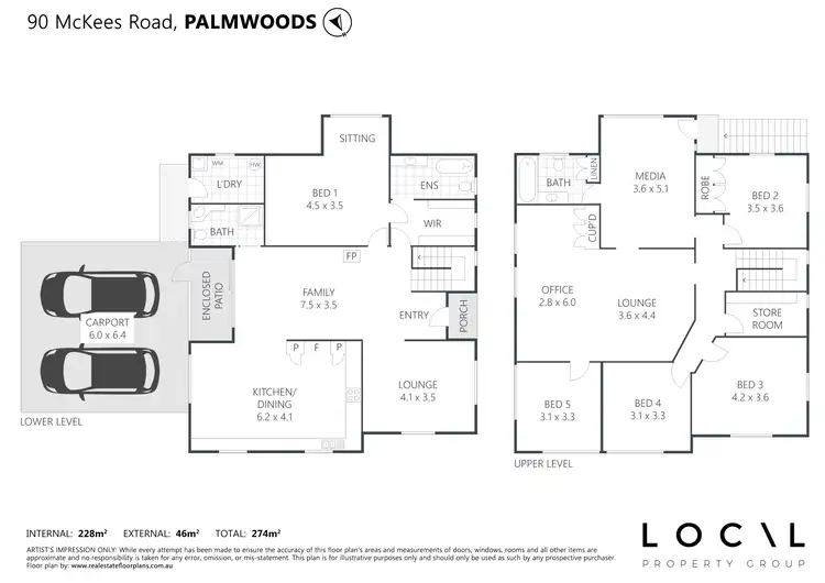 Floorplan of Homely rural property listing, 90 McKees Road, Palmwoods QLD 4555