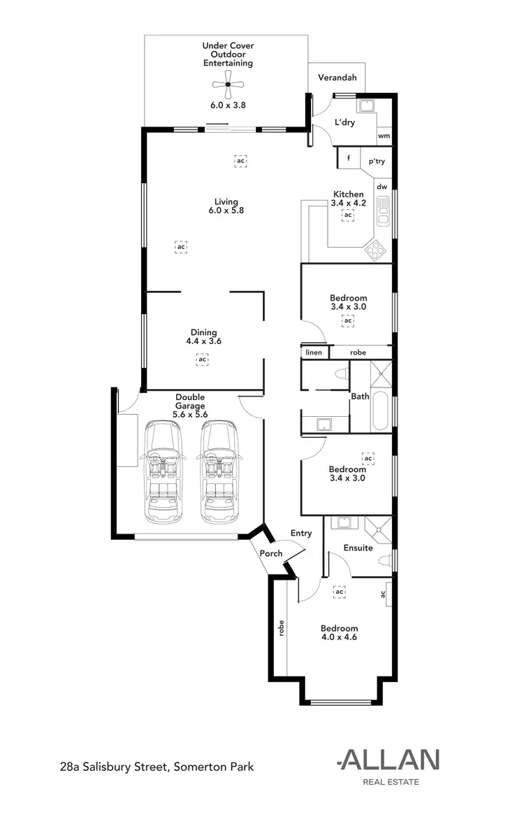 Floorplan of Homely house listing, 28A Salisbury Street, Somerton Park SA 5044