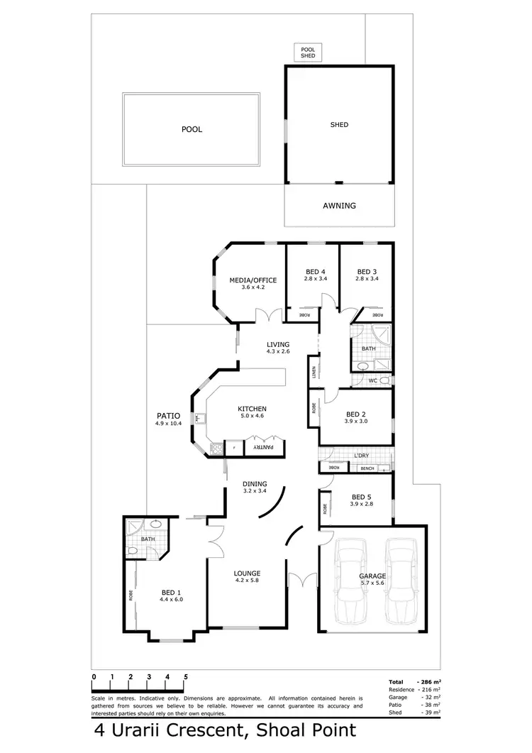 Floorplan of Homely house listing, 4 Urarii Crescent, Shoal Point QLD 4750