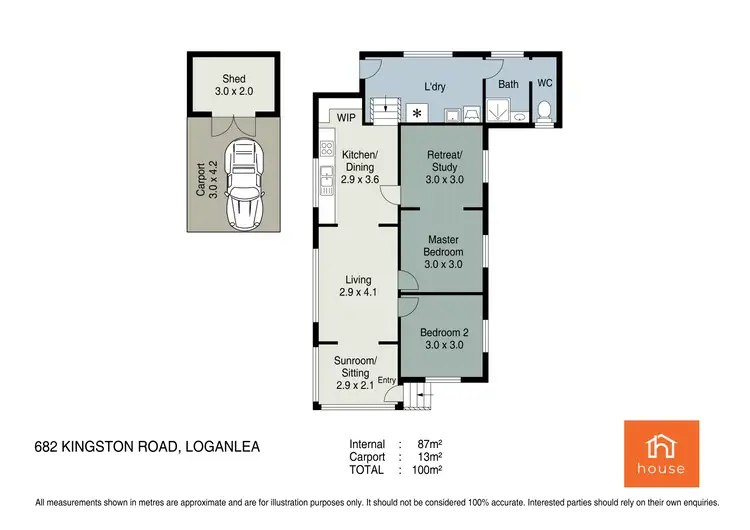 Floorplan of Homely house listing, 682 Kingston Road, Loganlea QLD 4131