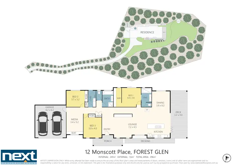 Floorplan of Homely house listing, 12 Monscott Place, Forest Glen QLD 4556