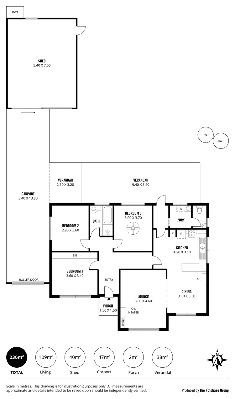 Floorplan of Homely house listing, 5 Harcourt Avenue, Clovelly Park SA 5042