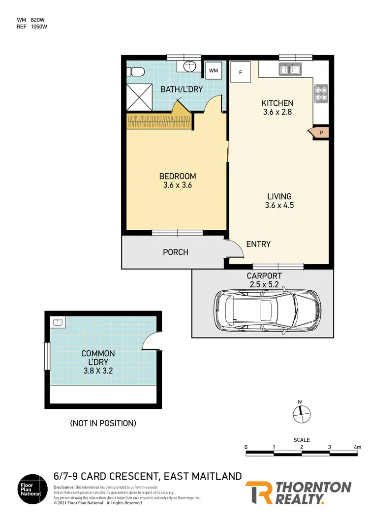 Floorplan of Homely unit listing, 6/7-9 Card Crescent, East Maitland NSW 2323