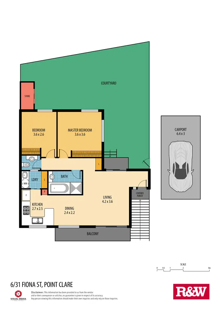 Floorplan of Homely villa listing, 6/31 Fiona Street, Point Clare NSW 2250