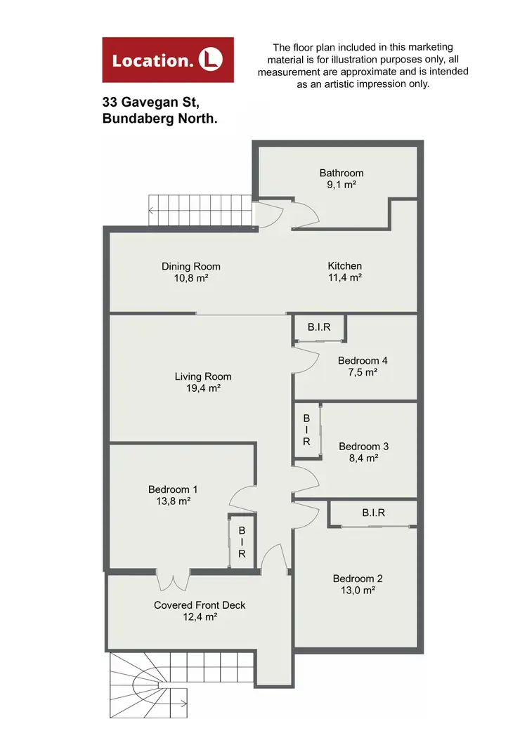 Floorplan of Homely house listing, 33 Gavegan Street, Bundaberg North QLD 4670