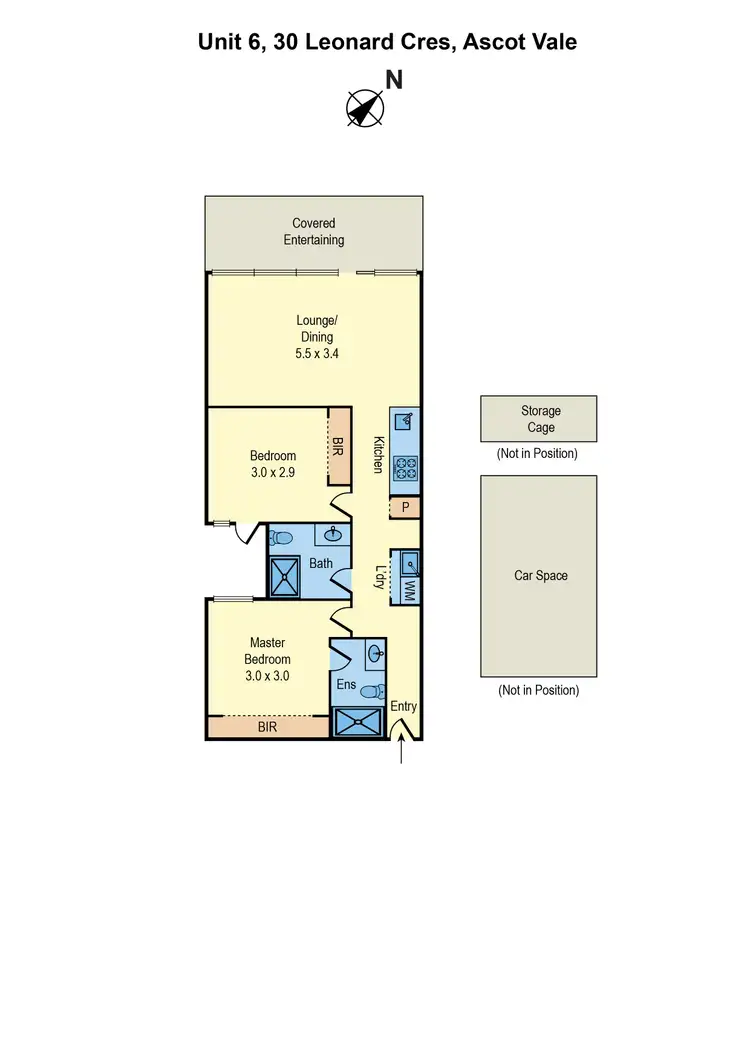 Floorplan of Homely apartment listing, 6/30 Leonard Crescent, Ascot Vale VIC 3032