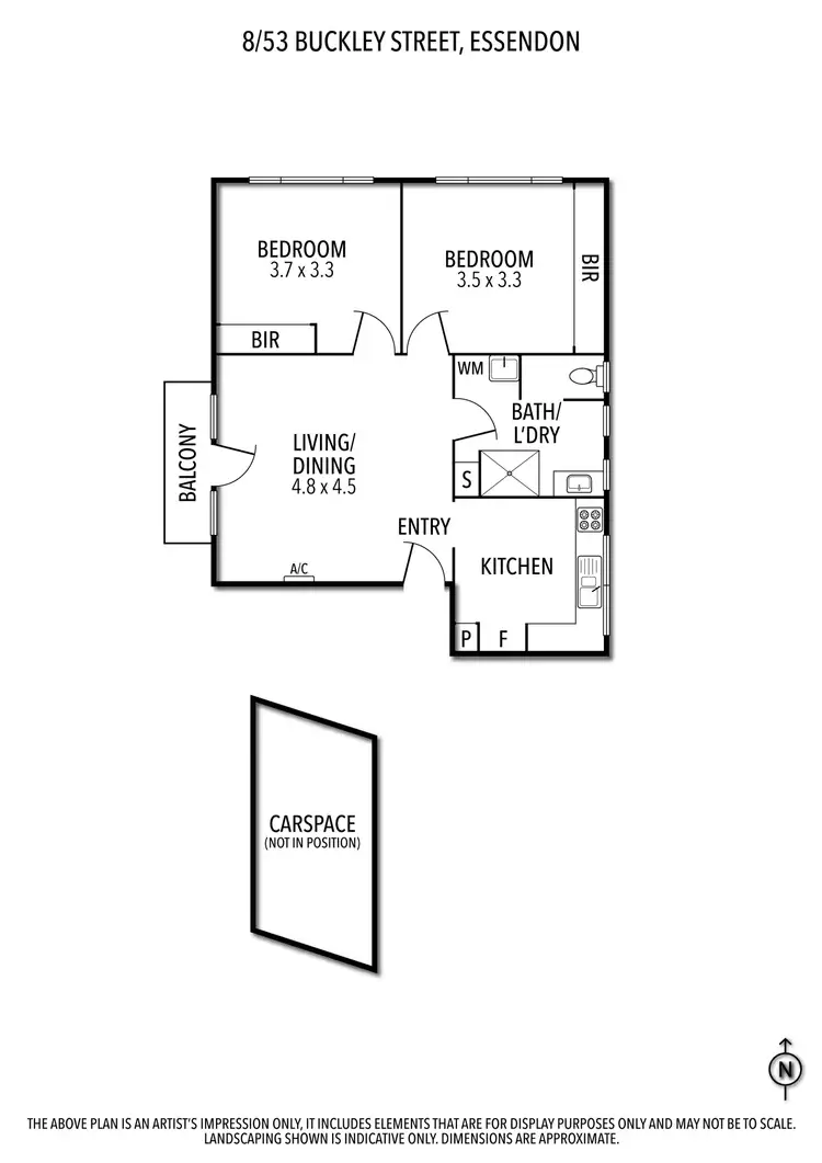 Floorplan of Homely unit listing, 8/53 Buckley Street, Moonee Ponds VIC 3039