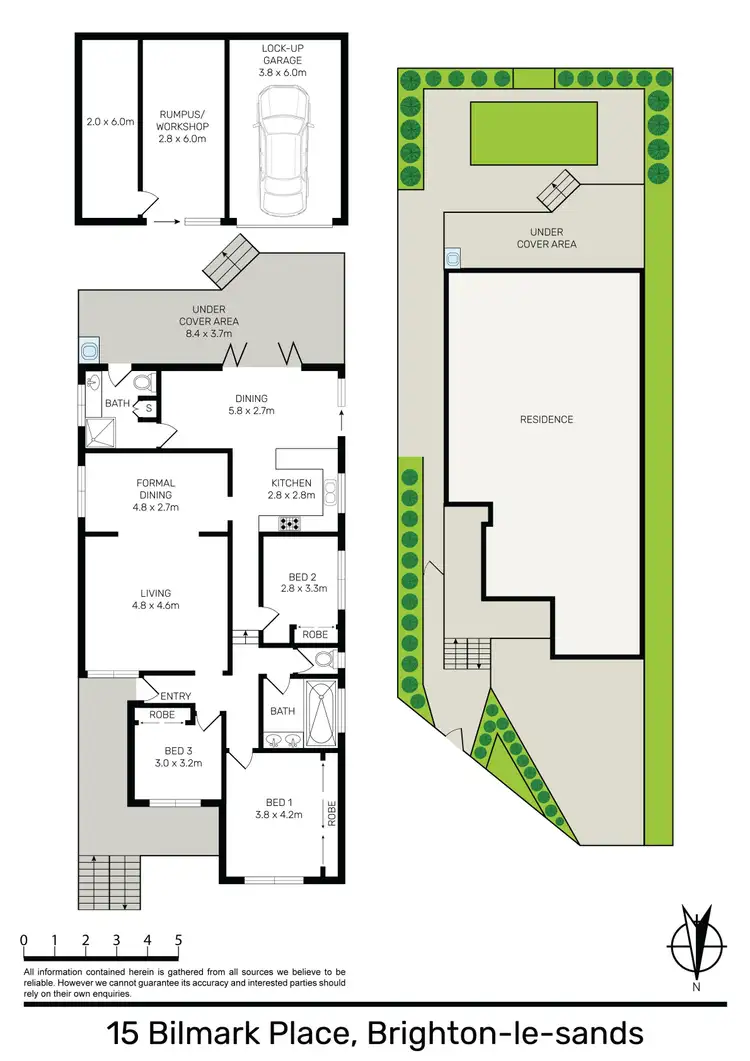 Floorplan of Homely house listing, 15 Bilmark Place, Brighton-Le-Sands NSW 2216