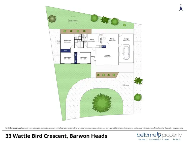 Floorplan of Homely house listing, 33 Wattlebird Crescent, Barwon Heads VIC 3227