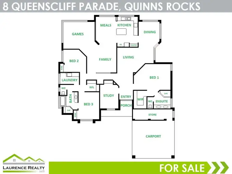 Floorplan of Homely house listing, 8 Queenscliff Parade, Quinns Rocks WA 6030