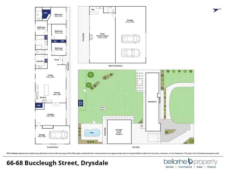 Floorplan of Homely house listing, 66-68 Buccleugh Street, Drysdale VIC 3222
