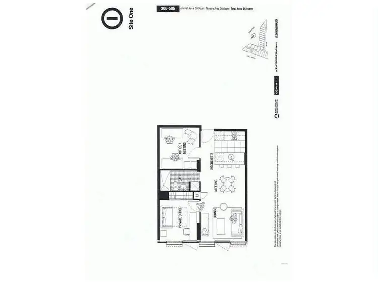 Floorplan of Homely apartment listing, 406/757 Bourke Street, Docklands VIC 3008