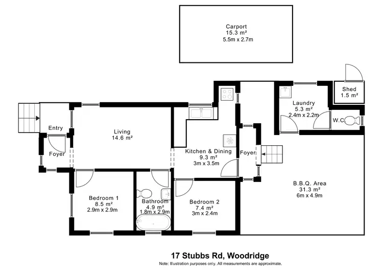 Floorplan of Homely house listing, 17 Stubbs Road, Woodridge QLD 4114