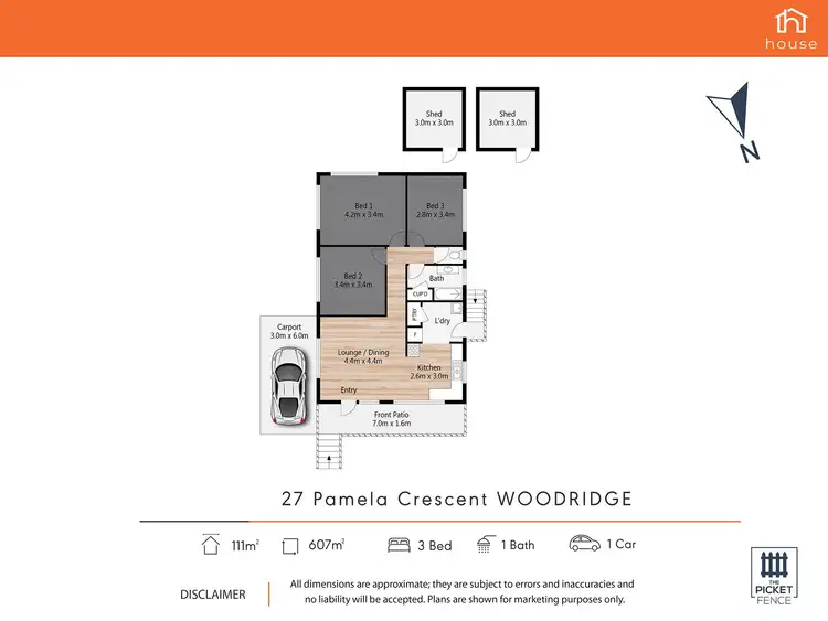 Floorplan of Homely house listing, 27 Pamela Crescent, Woodridge QLD 4114