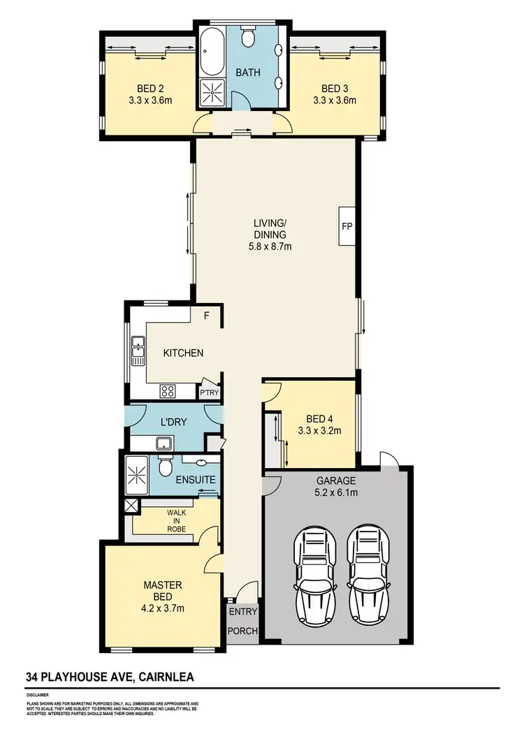 Floorplan of Homely house listing, 34 Playhouse Avenue, Cairnlea VIC 3023