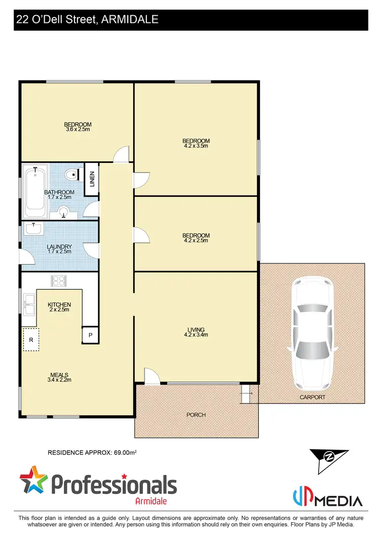 Floorplan of Homely house listing, 22 O'Dell Street, Armidale NSW 2350