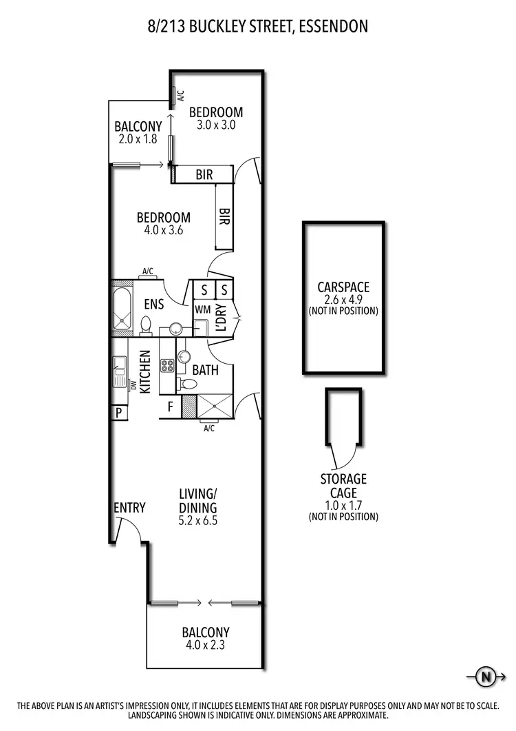 Floorplan of Homely apartment listing, 8/213 Buckley Street, Essendon VIC 3040