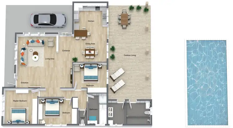 Floorplan of Homely house listing, 8 Flora Close, Clifton Beach QLD 4879