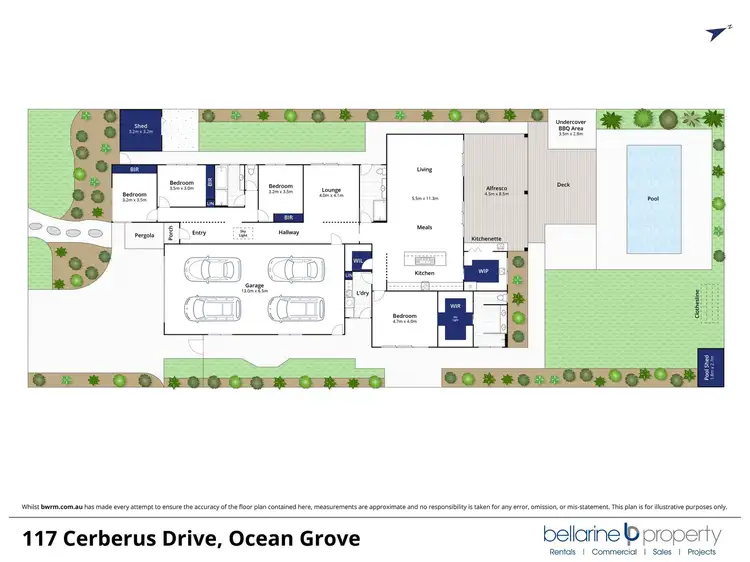 Floorplan of Homely house listing, 117 Cerberus Drive, Ocean Grove VIC 3226