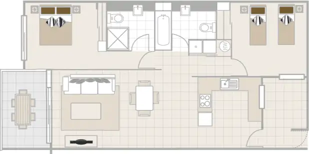 Floorplan of Homely unit listing, 320/2 Margaret Street, Coolum Beach QLD 4573