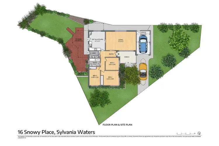 Floorplan of Homely house listing, 16 Snowy Place, Sylvania Waters NSW 2224