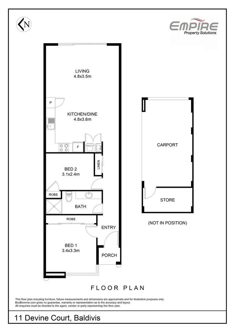 Floorplan of Homely house listing, 11 Devine Court, Baldivis WA 6171