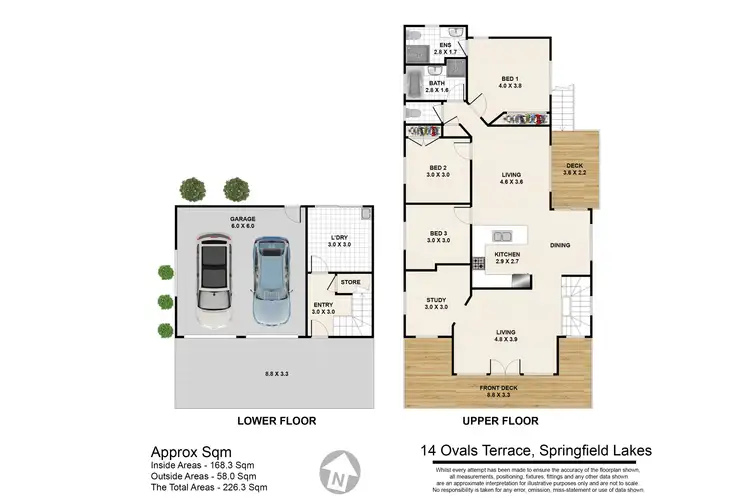 Floorplan of Homely house listing, 14 Ovals Terrace, Springfield Lakes QLD 4300